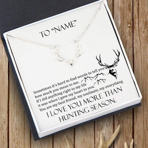 Hunter Necklace - To My Wife - I Love You More Than Hunting Season - Gnt15002