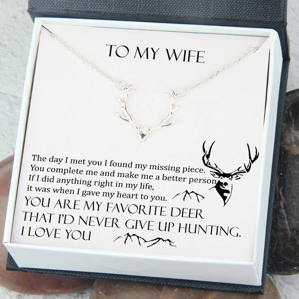 Hunter Necklace - To My Wife - You Are My Favorite Deer - Gnt15003