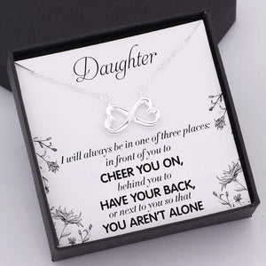 Infinity Heart Necklace - Daughter - You Aren't Alone - Gna17005