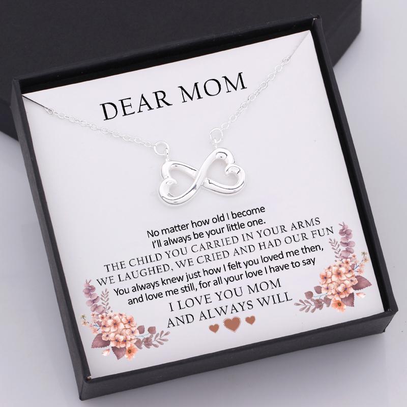 Infinity Heart Necklace - Dear Mom - Love You Always - Gna19005