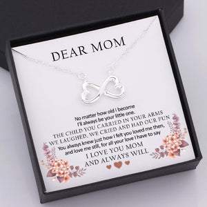 Infinity Heart Necklace - Dear Mom - Love You Always - Gna19005