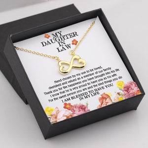 Infinity Heart Necklace - To My Daughter-In-Law - I Am Blessed To Have You In My Life - Gna17019