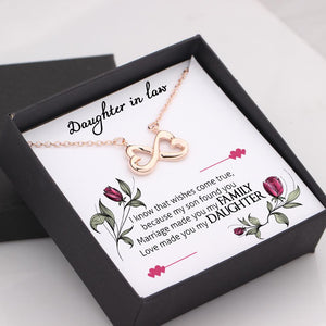 Infinity Heart Necklace - To My Daughter-In-Law - Marriage Made You My Family - Gna17018