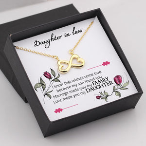 Infinity Heart Necklace - To My Daughter-In-Law - Marriage Made You My Family - Gna17018