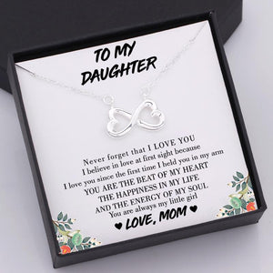 Infinity Heart Necklace - To My Daughter - The Energy Of My Soul - Gna17003