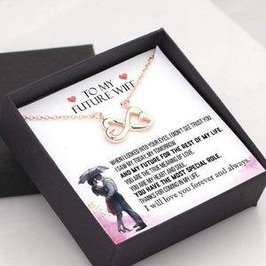 Infinity Heart Necklace - To My Future Wife - Thanks For Coming In My Life - Gna25010