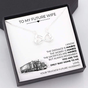 Infinity Heart Necklace - To My Future Wife - You Are The Only Way Home To Me - Gna25024