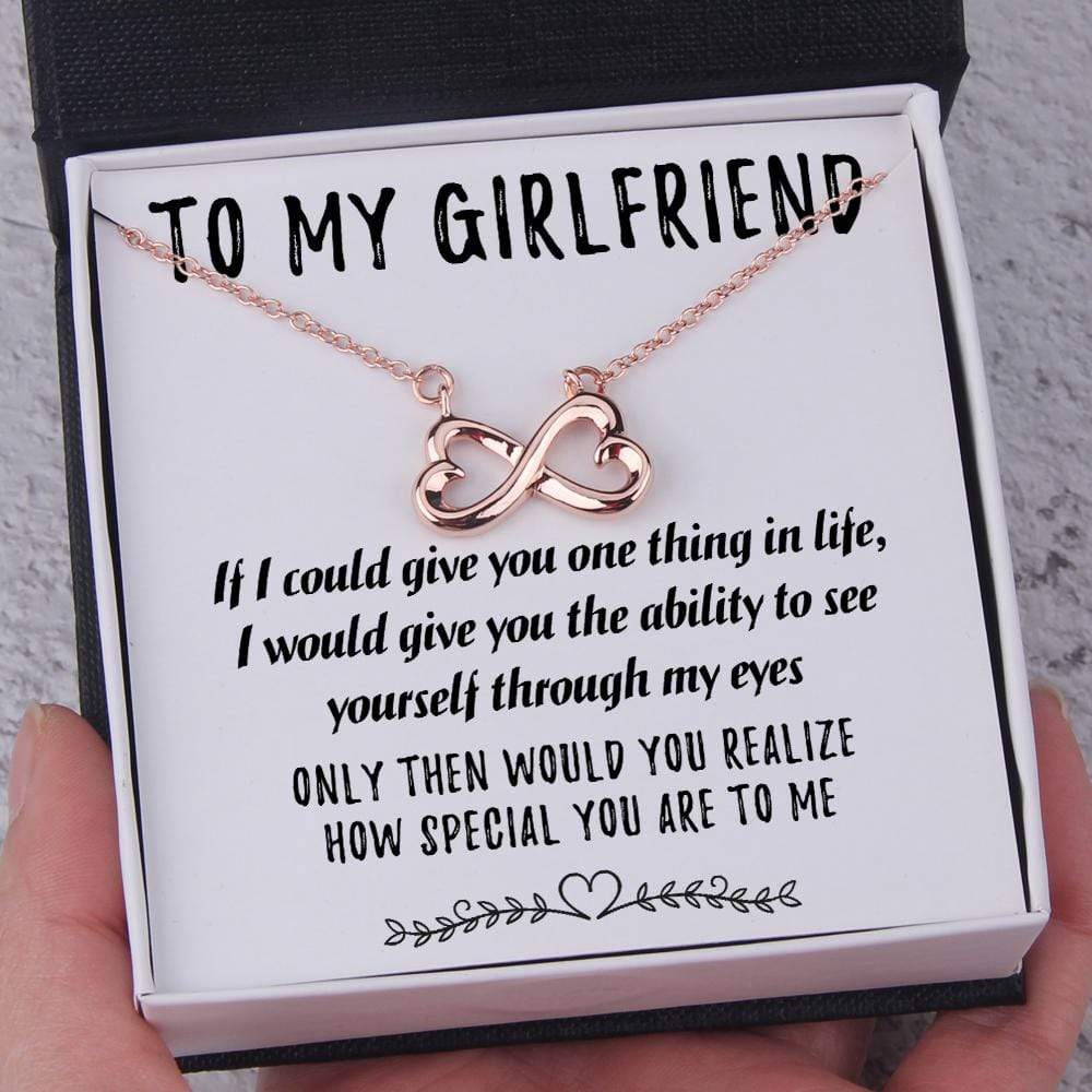 Infinity Heart Necklace - To My Girlfriend - How Special You Are To Me - Gna13007