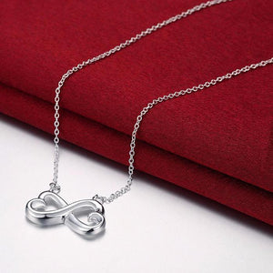 Infinity Heart Necklace - To My Girlfriend - I Wish I Could Turn Back The Clock - Gna13005