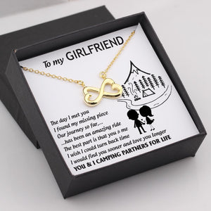 Infinity Heart Necklace - To My Girlfriend - The Best Part Is That You And Me - Gna13041