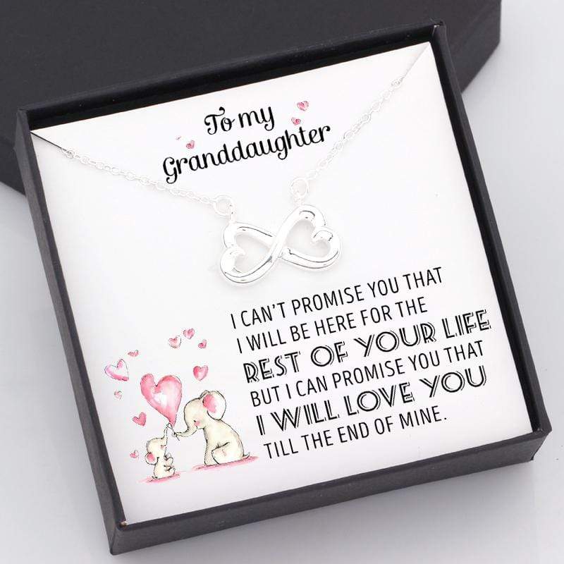 Infinity Heart Necklace - To My Granddaughter - I Will Love You Till The End Of Mine - Gna23013