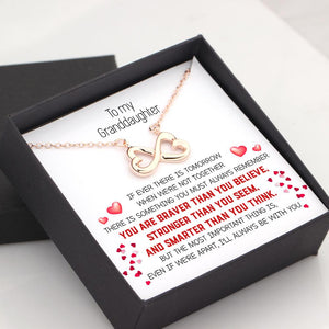 Infinity Heart Necklace - To My Granddaughter - If Ever There Is Tomorrow  - Gna23015