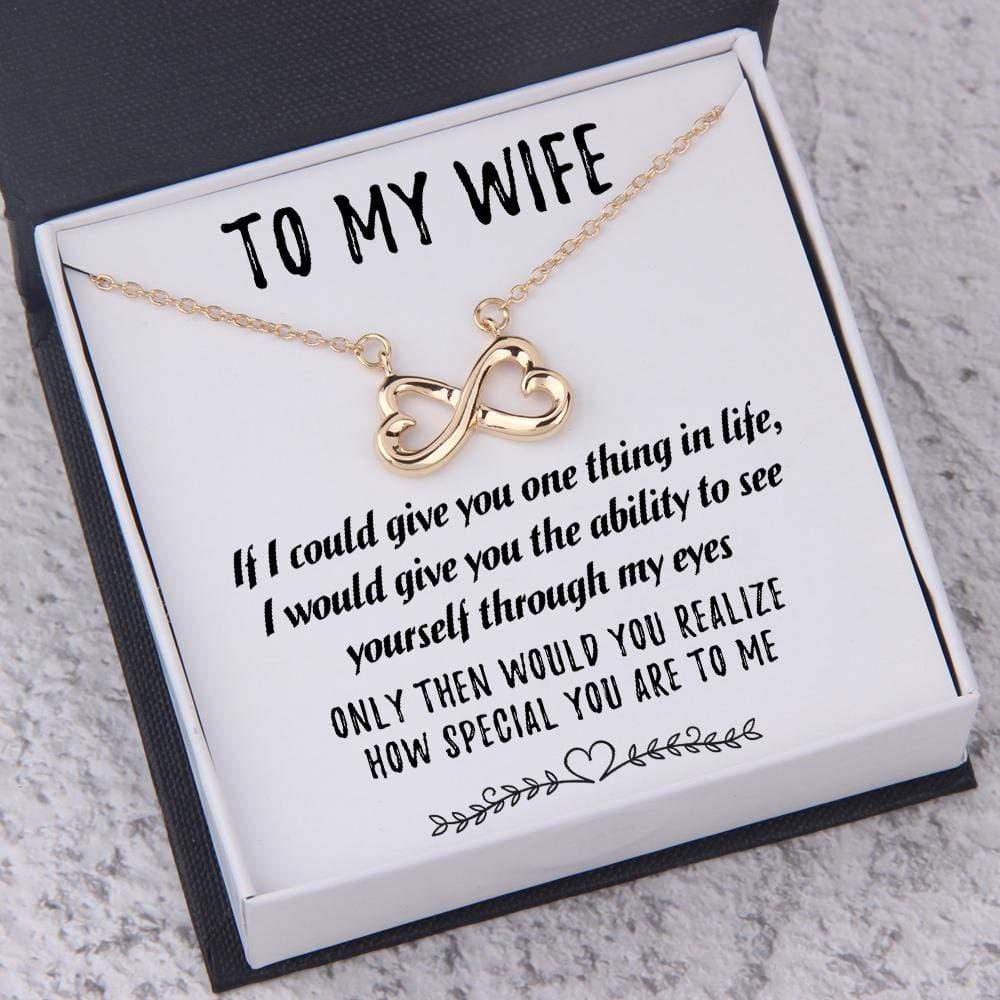 Personalized Infinity Heart Necklace - To My Wife - How Special You Are To Me - Gna15007