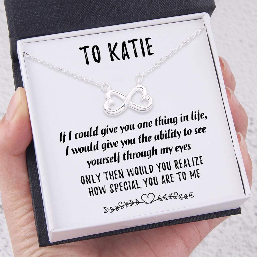 Personalized Infinity Heart Necklace - To My Wife - How Special You Are To Me - Gna15007
