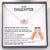 Interlocked Heart Necklace - To My Daughter - I'm Always Here For You - Gnp17005