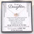 Interlocked Heart Necklace - To My Daughter - I Want You To Believe Deep In Your Heart - Gnp17013