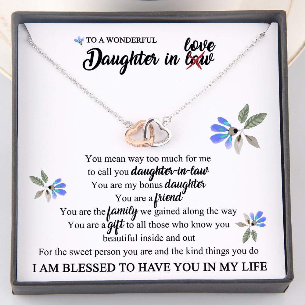 To My Bonus Daughter Love Knot Necklace, Daughter in law gift, Future  Daughter | eBay
