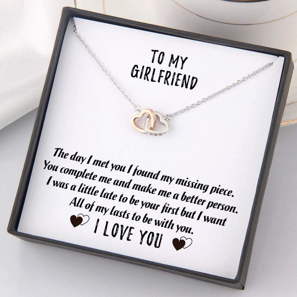 Girlfriend Heart Jewelry, Forever Love Heart Necklace To My Girlfriend |  Custom Heart Design