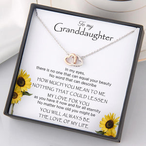 Interlocked Heart Necklace - To My Granddaughter - I Will Always Be The Love Of My Life - Gnp23006