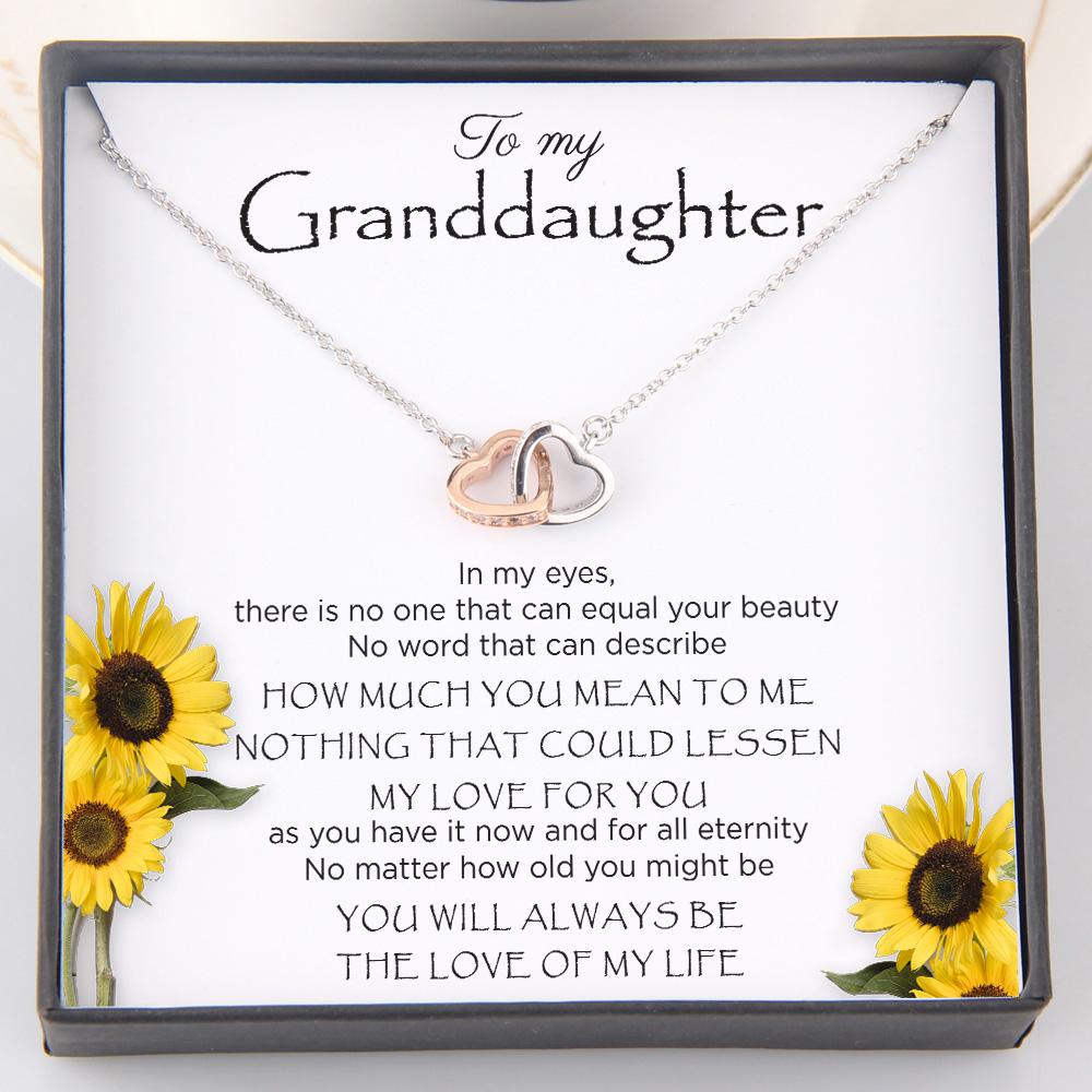 Interlocked Heart Necklace - To My Granddaughter - I Will Always Be The Love Of My Life - Gnp23006