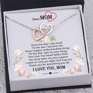 Interlocked Heart Necklace - To My Mom - Thank You For Everything You Do - Gnp19011
