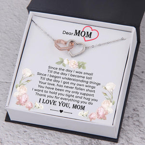 Interlocked Heart Necklace - To My Mom - Thank You For Everything You Do - Gnp19011