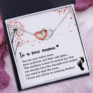Interlocked Heart Necklace - To My Wife - I Know You Will Be An Amazing Mother - Gnp19015