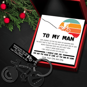 Jet Black Cycling Multi-tool Keychain - Cycling - To My Man - All I Want For Christmas Is You - Gkzo26007