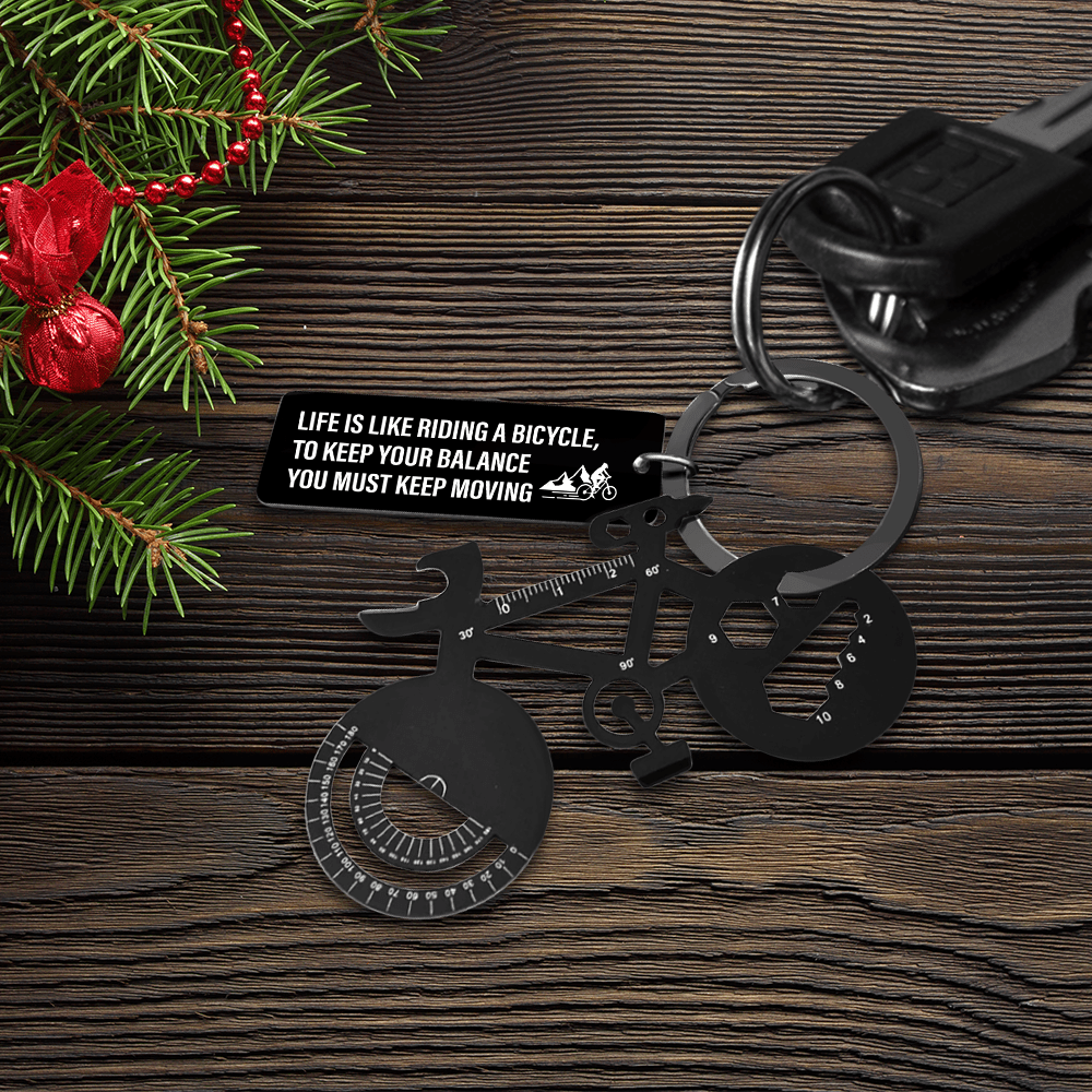 Jet Black Cycling Multi-tool Keychain - Cycling - To My Man - I Gave My Heart To You - Gkzo26012
