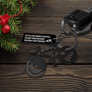 Jet Black Cycling Multi-tool Keychain - Cycling - To My Man - I Gave My Heart To You - Gkzo26012