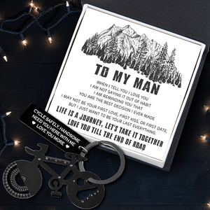 Jet Black Cycling Multi-tool Keychain - Cycling - To My Man - I Just Want To Be Your Last Everything - Gkzo26010
