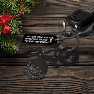 Jet Black Cycling Multi-tool Keychain - Cycling - To My Man - You Are My Favorite Cycopath - Gkzo26011