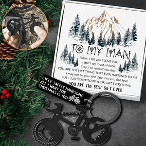 Jet Black Cycling Multi-tool Keychain - Cycling - To My Man - You Are The Best Gift Ever - Gkzo26006