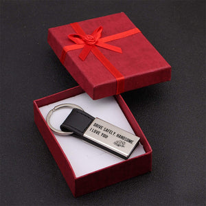 Keychain - Drive Safely Handsome, Trucker. I Love You - Gkd14007