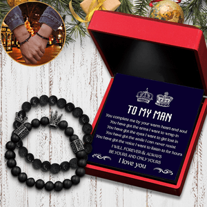 King & Queen Couple Bracelets - Family - To My Man - Be Yours And Only Yours - Gbae26011