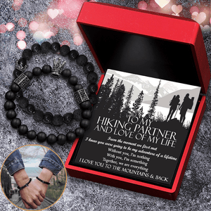 King & Queen Couple Bracelets - Hiking - To My Hiking Partner - Together, We Are Everything - Gbae13005