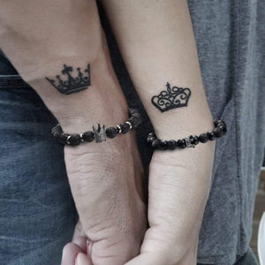King & Queen Couple Bracelets - Hunting - To My Queen - I'd Choose You In A Hundred Lifetimes - Gbae13002