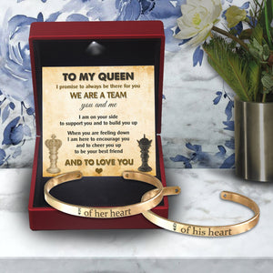 King & Queen Couple Bracelets - Skull - To My Queen - I Promise To Always Be There For You - Gbt13035
