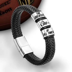 Leather Bracelet - American Football - To My Dad - From Son - You Are The Best Coach - Gbzl18004