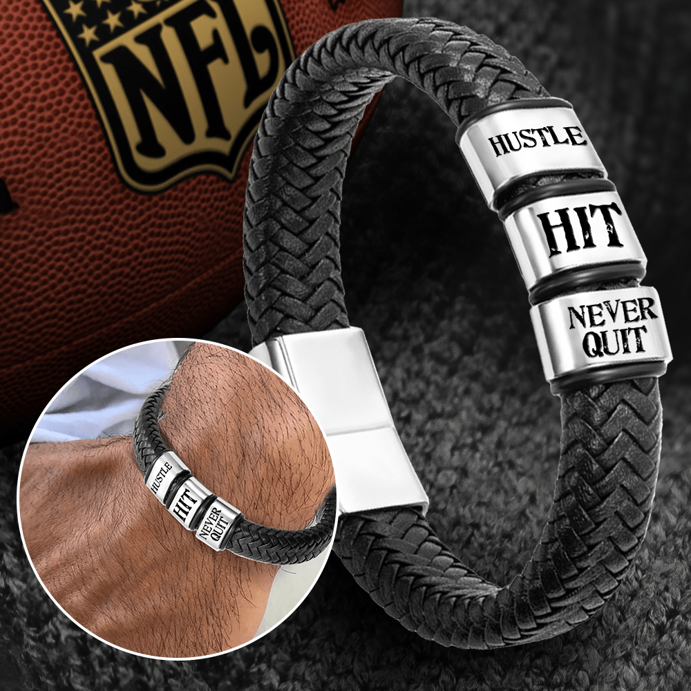 Leather Bracelet - American Football - To My Son - I Will Always Be Your No.1 Fan - Gbzl16031