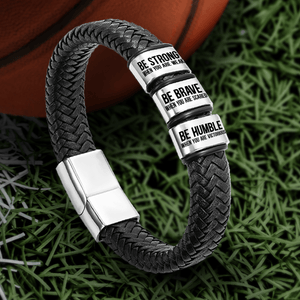 Leather Bracelet - Basketball - To My Daughter - Be Humble When You Are Victorious - Gbzl17008