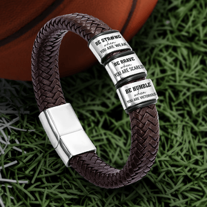 Leather Bracelet - Basketball - To My Grandson - Just Do Your Best - Gbzl22038