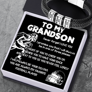 Leather Bracelet - Basketball - To My Grandson - You Are Always My Favorite Basketball Player - Gbzl22003