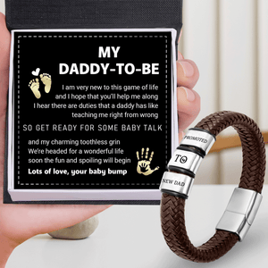 Leather Bracelet - Family - To Dad-to-be - We’re Headed For A Wonderful Life - Gbzl18020