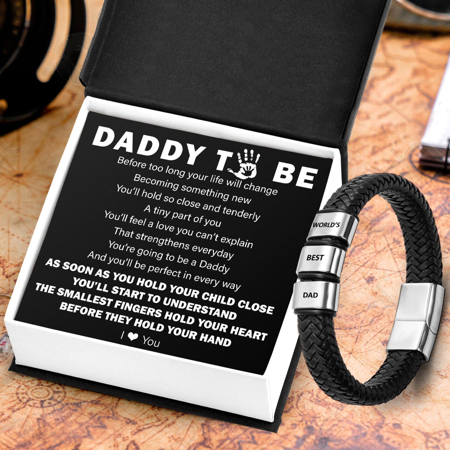 Leather Bracelet - Family - To Daddy To Be - You’ll Be Perfect In Every Way - Gbzl18005