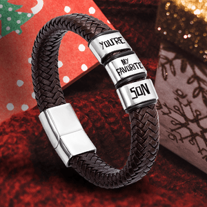 Leather Bracelet - Family - To My Son - Trust In Yourself No Matter How Hard The Roads Ahead Seem - Gbzl16065