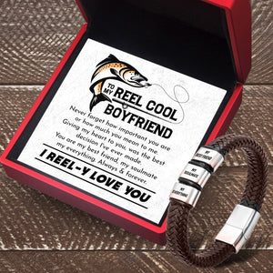 Leather Bracelet - Fishing - To My Boyfriend - You Are My Best Friend, My Soulmate My Everything - Gbzl12013