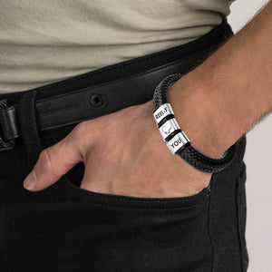 Leather Bracelet - Fishing - To My Real Cool Husband - I Love You To The Fishing Boat And Back - Gbzl14006