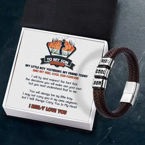 Leather Bracelet - Fishing - To My Son - I Reel-y Love You - Gbzl16061