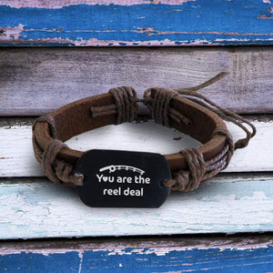 Leather Cord Bracelet - Fishing - To My Son - Believe In Yourself - Gbr16003